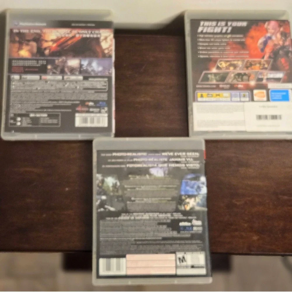 Sony PlayStation 3 Game Lot PS3 Tekken 6 Call of Duty 4 God of War III
